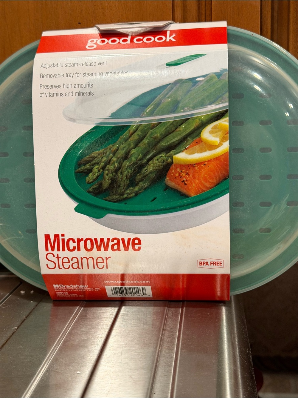 Good Cook Microwave Steamer in Green - BPA Free